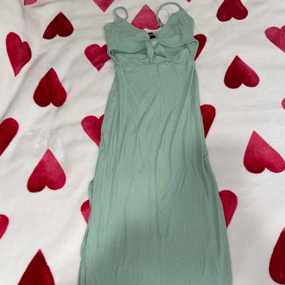 Bebe Mint Green Sleeveless Maxi Dress